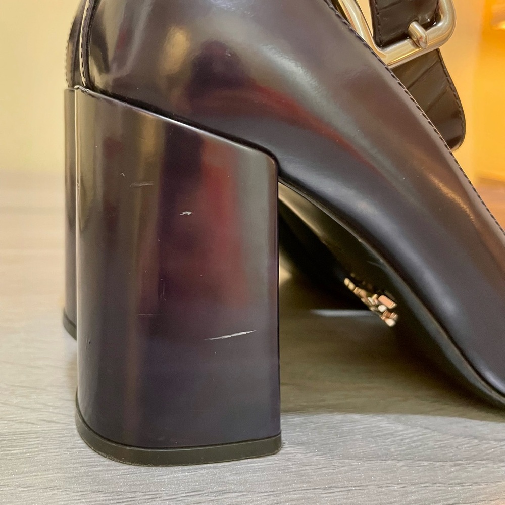 Prada Navy Ankle Strap Heels - Picture 7 of 11